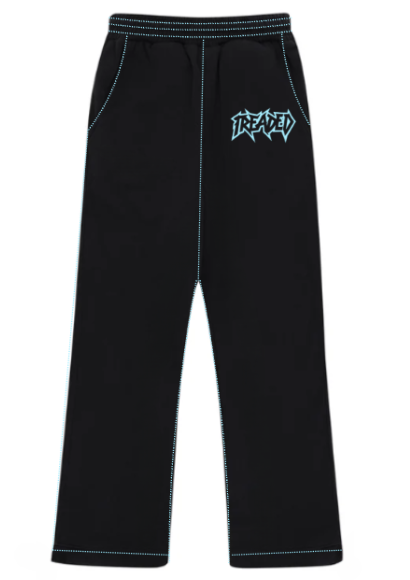 JOGGERS BLACK/BABYBLUE