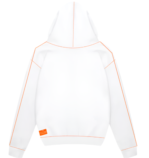 ZIPPER WHITE/ORANGE