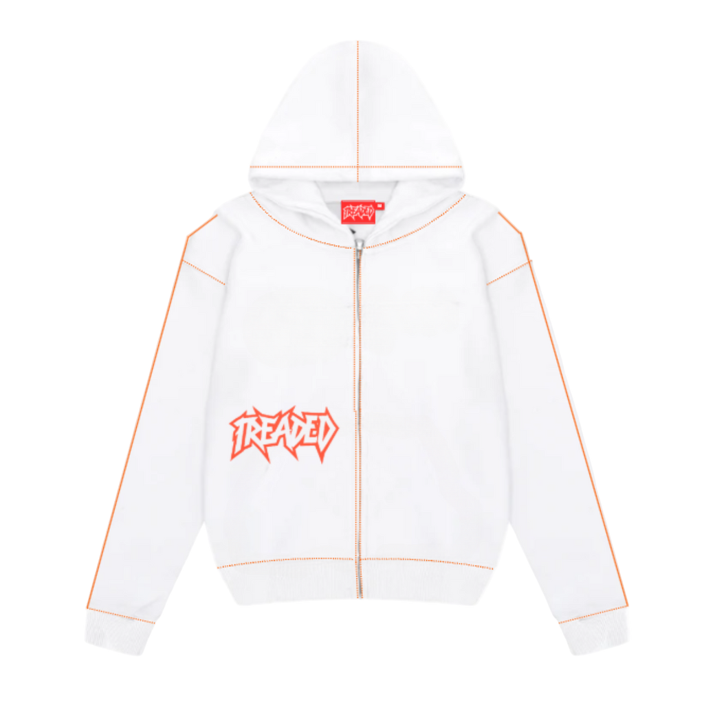 ZIPPER WHITE/ORANGE