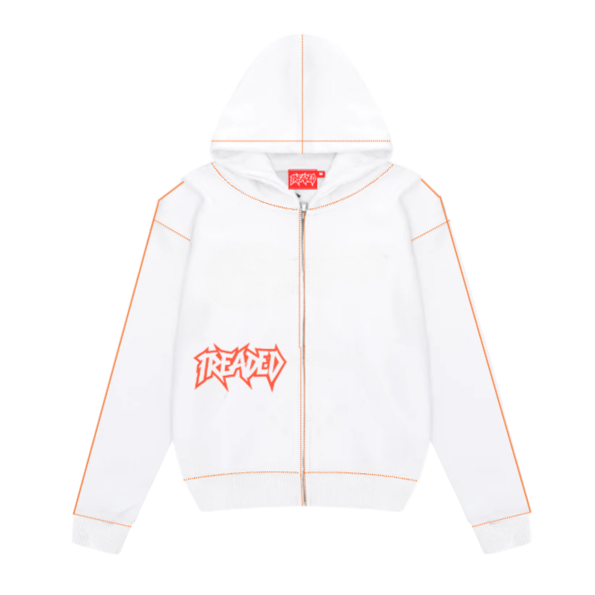 ZIPPER WHITE/ORANGE
